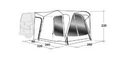 Outwell Milestone Shade Air Drive Away Awning -Travel And Tent 111093 milestone shade air drawing perspective 2