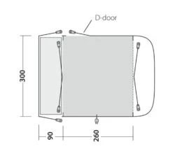 Outwell Newburg 260 Drive Away Awning -Travel And Tent 111102 newburg 260 drawing floorplan3