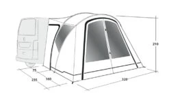 Outwell Lakecrest Drive Away Awning -Travel And Tent 111166 lakecrest drawing perspective2