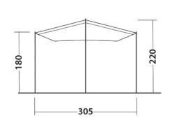 Outwell Fieldcrest Canopy -Travel And Tent 111239 fieldcrest canopy drawing other5