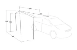 Outwell Fieldcrest Canopy -Travel And Tent 111239 fieldcrest canopy drawing perspective2