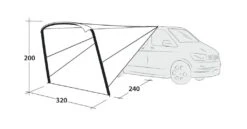 Outwell Touring Canopy Air -Travel And Tent 111253 touring canopy air drawing perspective2