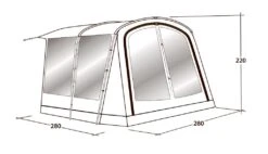 Outwell Universal Awning Size 1 -Travel And Tent 111290 universal awning size 1 drawing perspective2