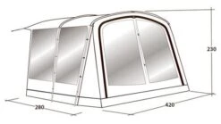 Outwell Universal Tent Awning Size 6 -Travel And Tent 111295 3
