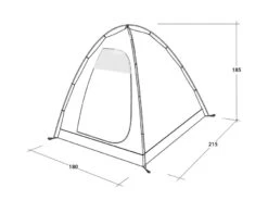 Outwell Free Standing Inner Tent L -Travel And Tent 111340 free standing inner l drawing perspective2