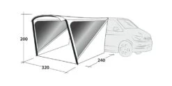 Outwell Touring Shelter Air -Travel And Tent 111358 touring shelter air drawing perspective2