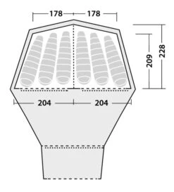 Robens Kiowa Inner Tent -Travel And Tent 130113 inner tent kiowa drawing floorplan 2