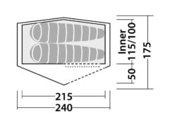 Robens Starlight 2 Tent -Travel And Tent 130259 starlight 2 drawing floorplan 3
