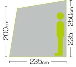 Quest Falcon 220 Poled Porch Caravan Awning -Travel And Tent a3500a 6 fullsize