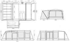 Outdoor Revolution Airedale 6.0SE Air Tent 25 Outdoor Revolution Airedale 6.0SE Air Tent -Travel And Tent airedale 6se floorplan
