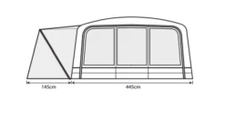 Outdoor Revolution Airedale 7.0SE Including Footprint & Lounge Liner -Travel And Tent airedale 7se floorplan 3