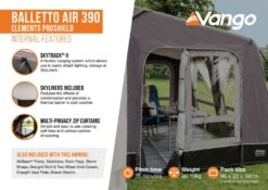 Vango Balletto Air 390 Elements ProShield 390 Awning -Travel And Tent balletto air 390 eps2