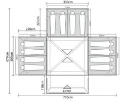 Outdoor Revolution Camp Star 1200 Air Tent Bundle (2022) -Travel And Tent campstar 1200 1 1