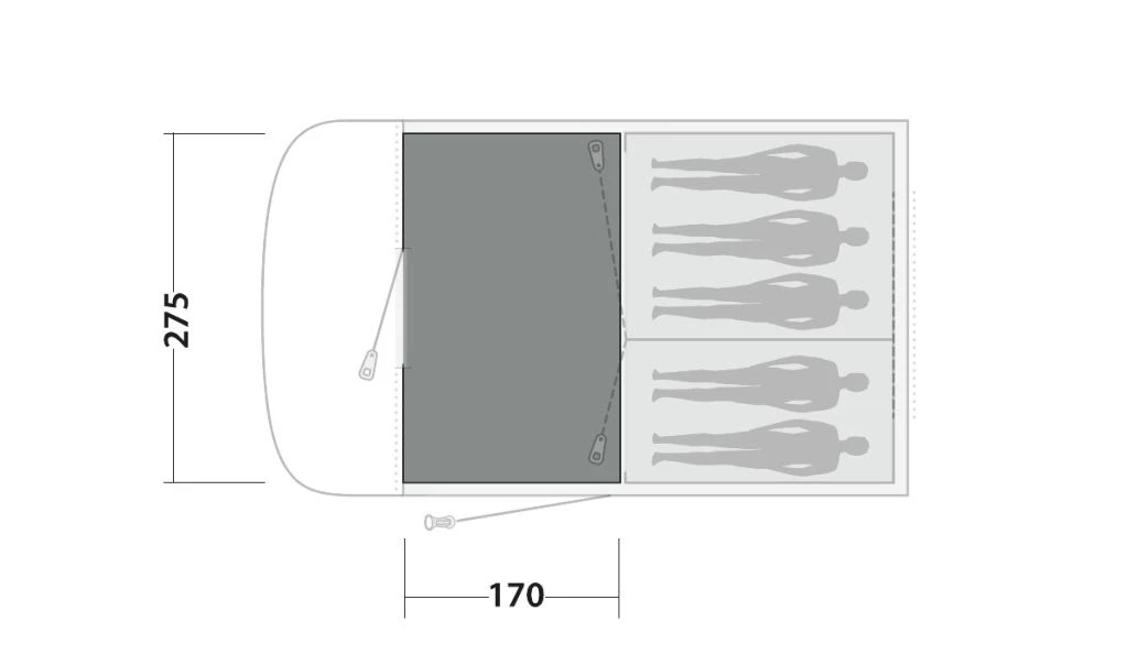 Easy Camp Palmdale 500 Lux Tent Carpet (275cm X 175cm) 3 Easy Camp Palmdale 500 Lux Tent Carpet (275cm X 175cm) - Image 3
