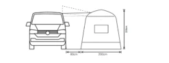 Outdoor Revolution Outhouse Handi Mid Drive Away Awning -Travel And Tent cayman outhouse handi 2