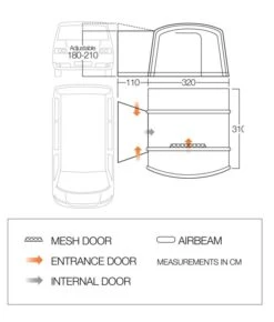 Vango Cove II Low Air Drive Away Awning -Travel And Tent cove ii air low floorplan high 1