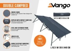 Vango Double Campbed -Travel And Tent double campbed infographic low res