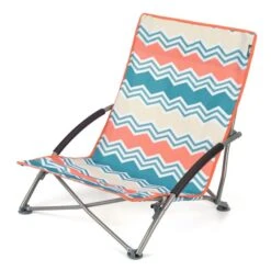 Yello Low Zig Zag Beach Chair -Travel And Tent dpnfybzc