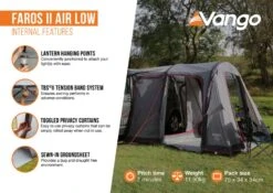 Vango Faros II Air Low Drive Away Awning -Travel And Tent faros ii air low2 1