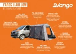 Vango Faros II Air Low Drive Away Awning -Travel And Tent faros ii air low 1