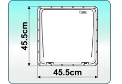 Fiamma 400 X 400 Roof Vent White -Travel And Tent fiamma vent plan2