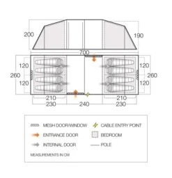 Vango Castlewood 800XL Tent Package 12 Vango Castlewood 800XL Tent Package -Travel And Tent floorplan castlewood 800xl