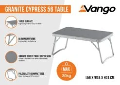 Vango Cypress 56 Camping Table 11 Vango Cypress 56 Camping Table -Travel And Tent granite cypress 56 infographic medium