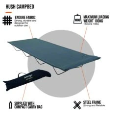 Vango Hush Campbed -Travel And Tent hush campbed infographic hi
