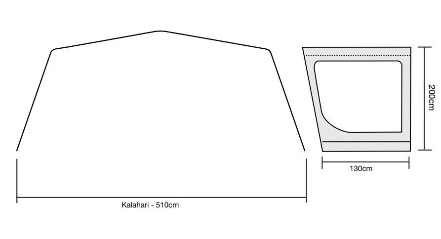 Outdoor Revolution Kalahari PC 7.0 Side Sun Wing 3 Outdoor Revolution Kalahari PC 7.0 Side Sun Wing - Image 3