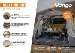 Vango Kela V Low Air Drive Away Awning -Travel And Tent kela v air low2