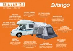 Vango Kela V Tall AirAway Drive Away Awning -Travel And Tent kela v air tall