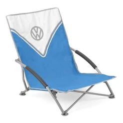 Volkswagen Blue Campervan Folding Low Camping Chair -Travel And Tent low volkswagen blue campervan folding low camping chair 80601.1568212620