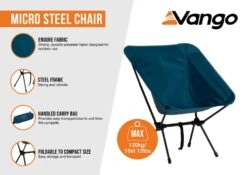 Vango Micro Steel Chair Standard -Travel And Tent micro steel infographic low res