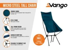 Vango Micro Steel Tall Chair 7 Vango Micro Steel Tall Chair -Travel And Tent micro steel tall infographic low res