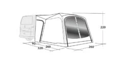 Outwell Milestone Dash Drive Away Awning -Travel And Tent milestone dash dimensions