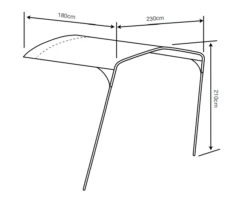 Outdoor Revolution Movelite T4E PC Front Canopy -Travel And Tent movelite pc canopy 1a