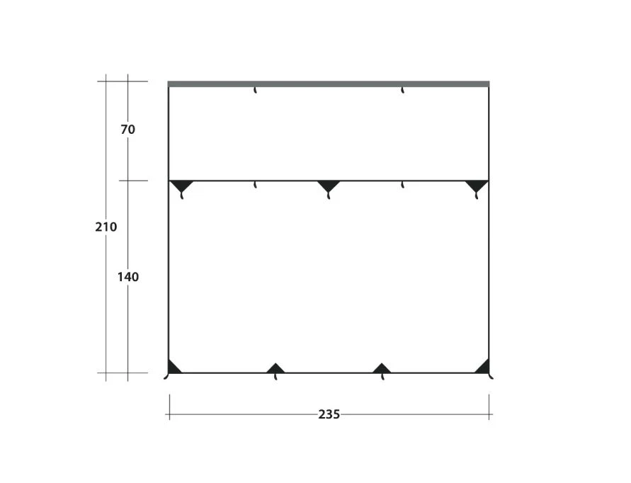 Outwell Hillcrest Tarp Awning 2 Outwell Hillcrest Tarp Awning - Image 2