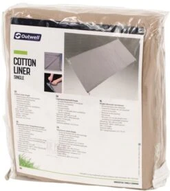 Outwell Cotton Single Sleeping Bag Liner -Travel And Tent outwell siungle sleeping bag liner