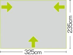 Quest Falcon 325 Poled Porch Caravan Awning -Travel And Tent quest falcon 325 poled porch caravan awning height