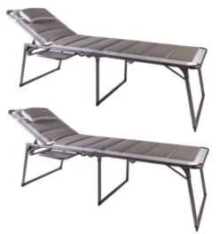 Pair Of Quest Elite Naples Pro Loungers