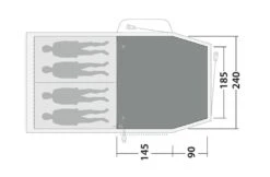 Outwell Springwood 4 Flat Woven Carpet -Travel And Tent springwood 4