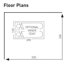 Sunncamp Dash 325 Air SC Caravan Awning -Travel And Tent swift deluxe sc 325 floor plan