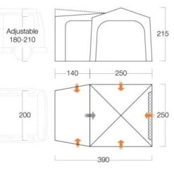 Vango Tailgate Hub Low Awning -Travel And Tent tailgate hub lowmain1