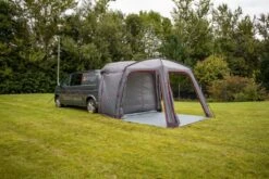 Vango Tailgate Hub Low Awning -Travel And Tent vango grey awning with red lining